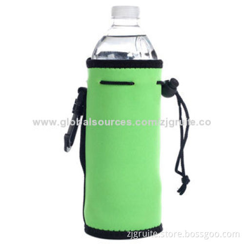 Neoprene Water Bottle Cooler Bags, Customized Fabric Colors are Accepted